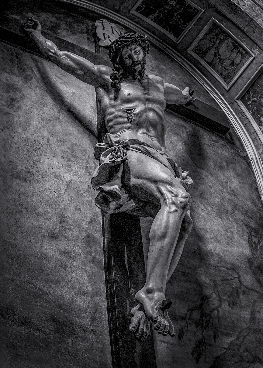 Wooden Crucifix by Giacomo Bertesi (1687) Cremona
