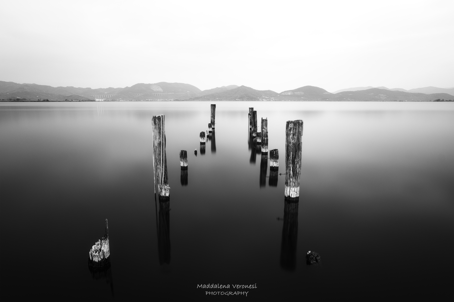 Lago di Massaciuccoli in B&N