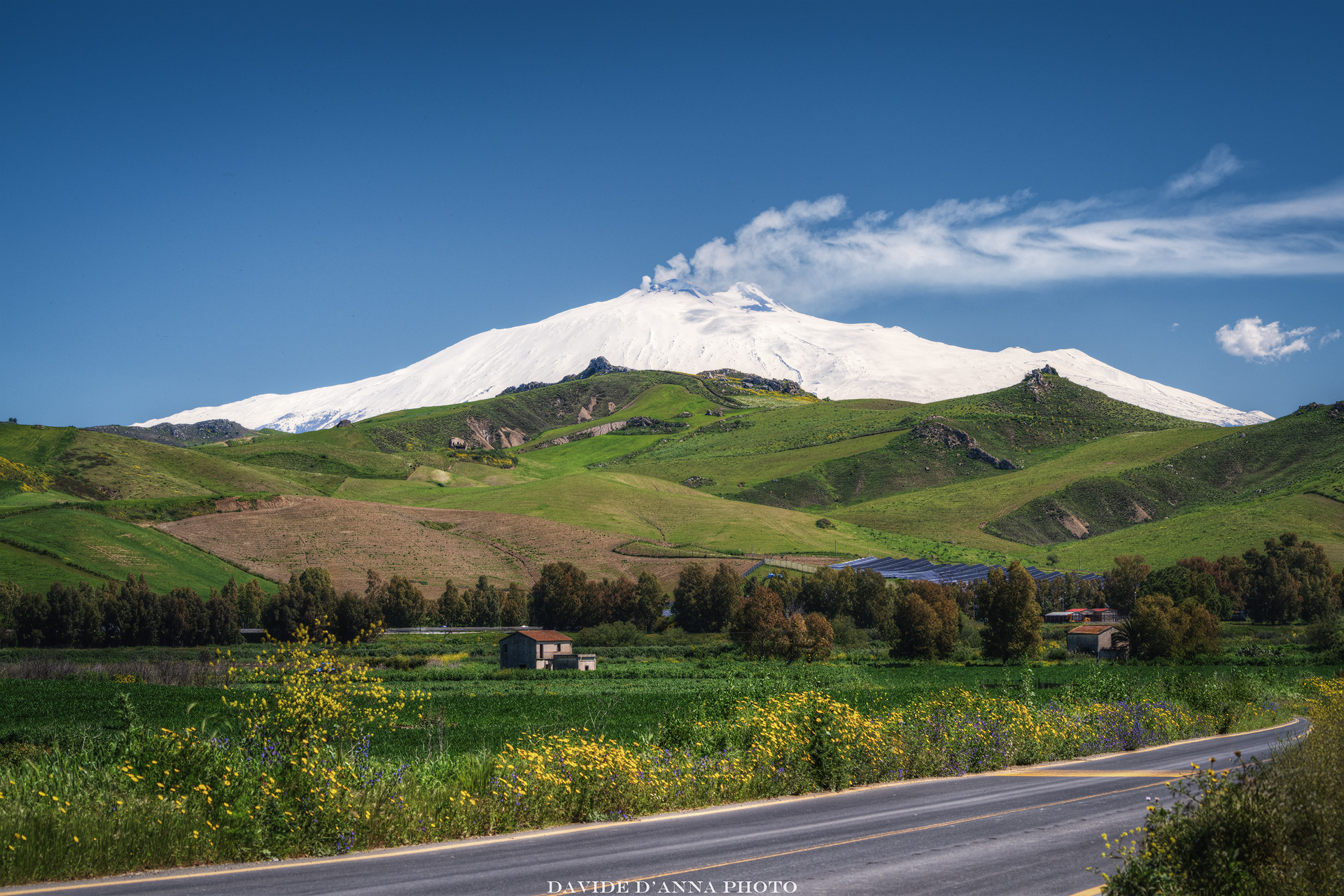 L'Etna in abito Bianco