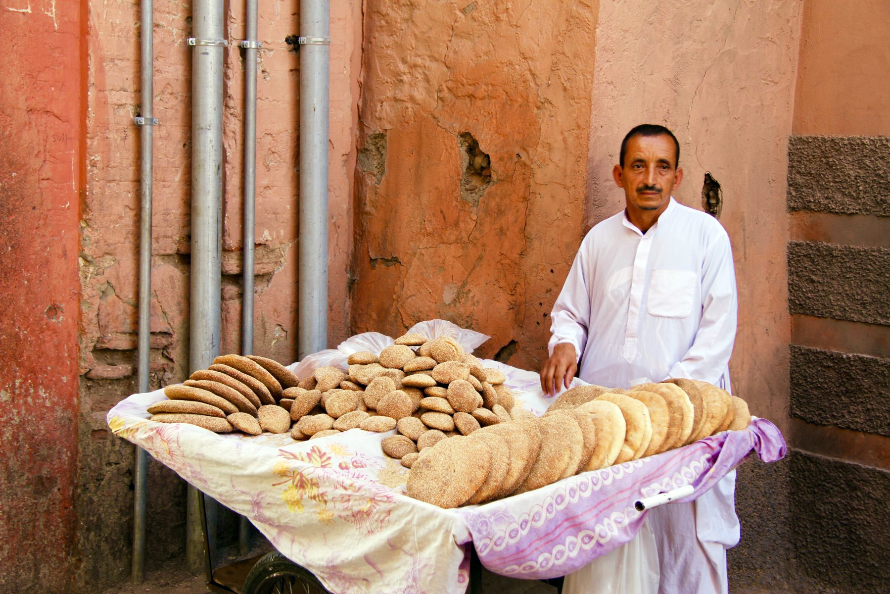 Venditore ambulante a Marrakech