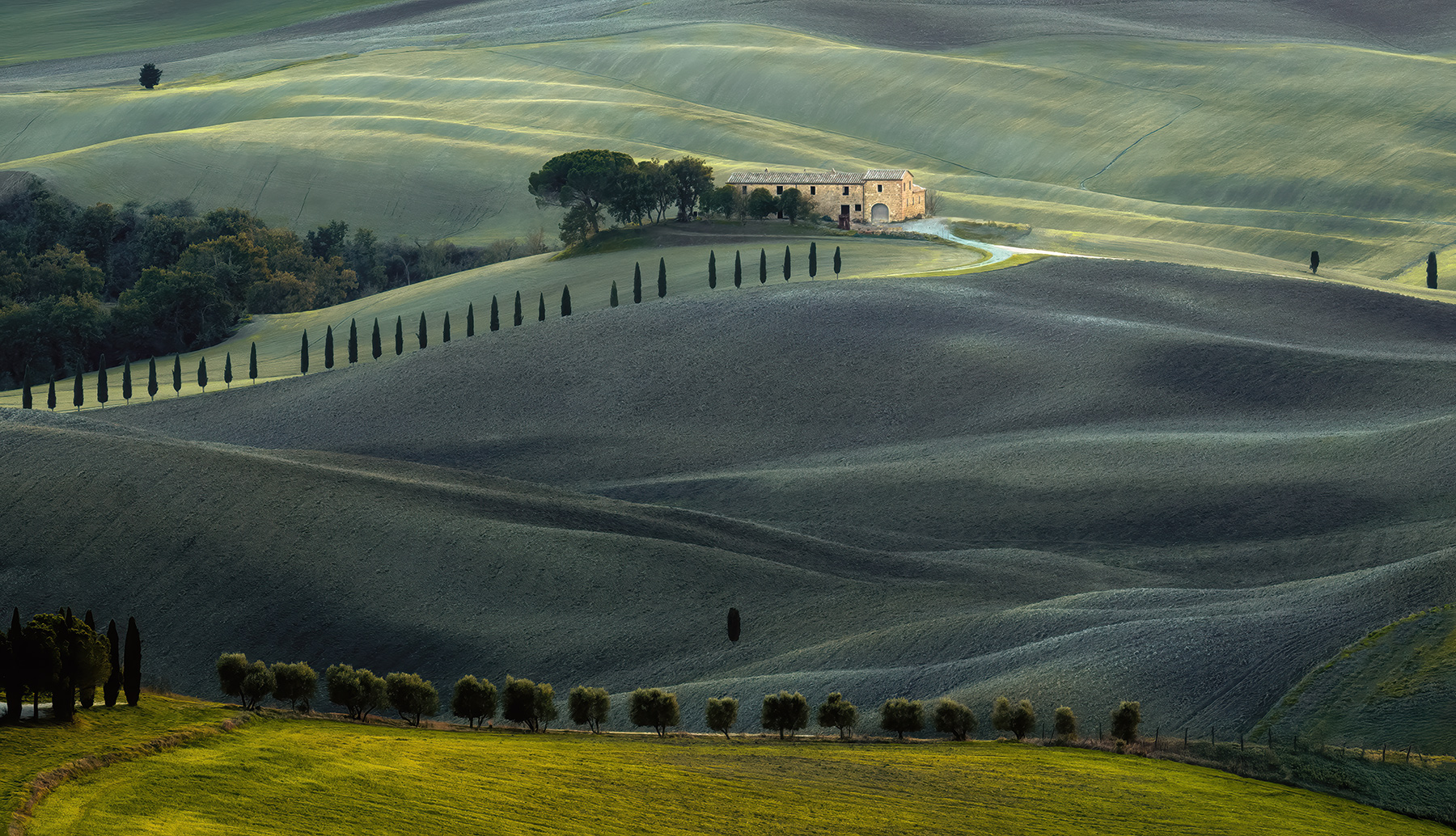 Ondulazioni al tramonto