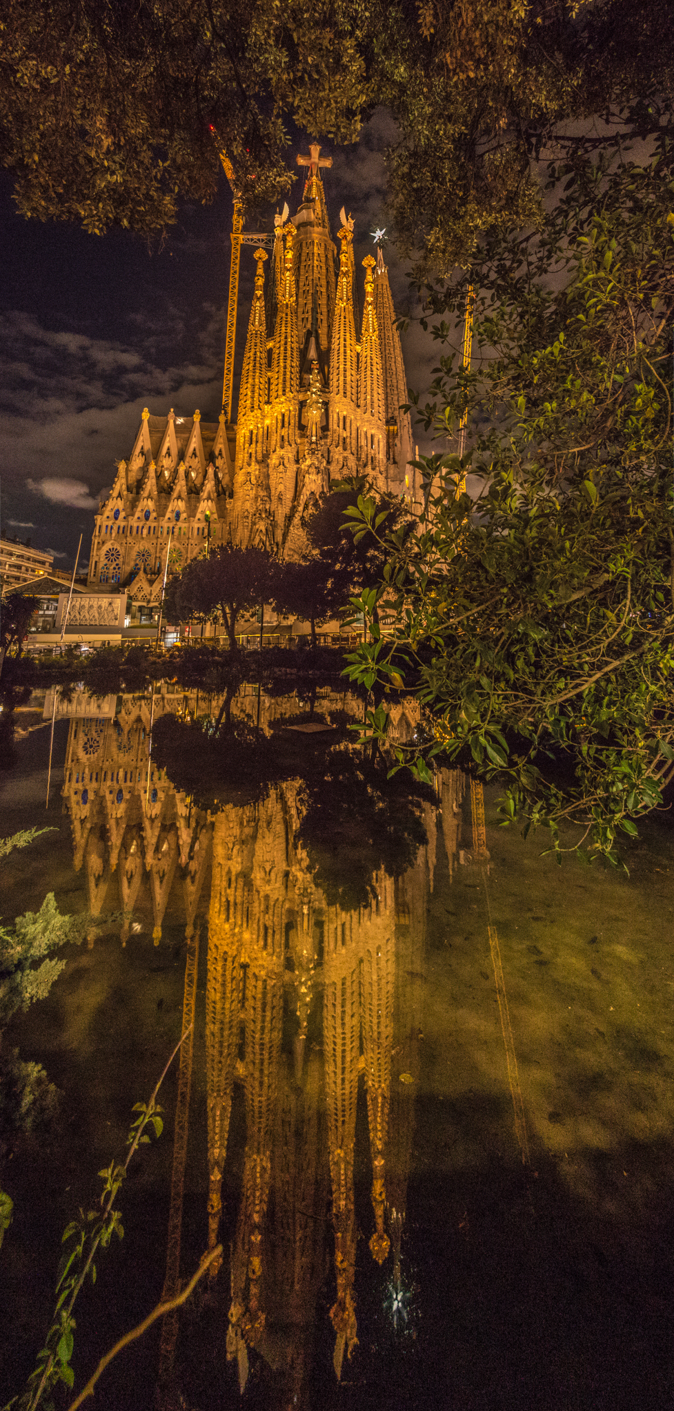 Sagrada with reflection