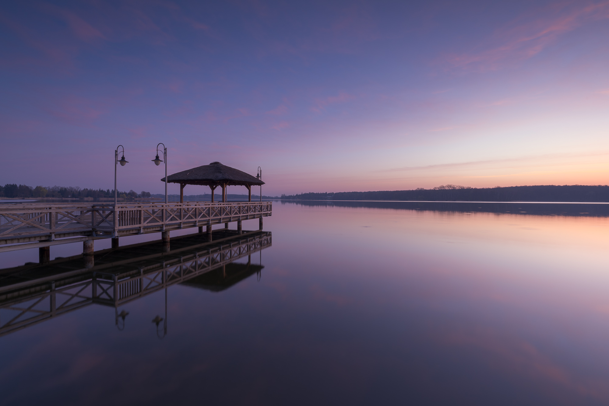 Lake before sunrise