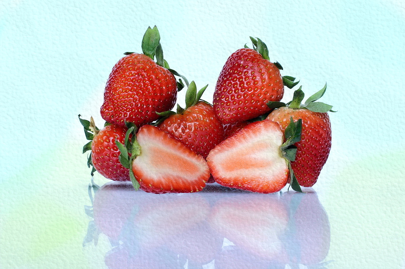 with strawberry flavor