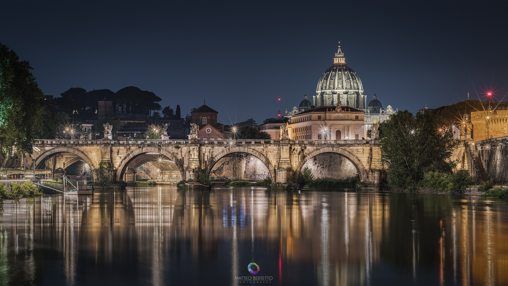 Ponte Sant'Angelo and St. Peter's Basilica