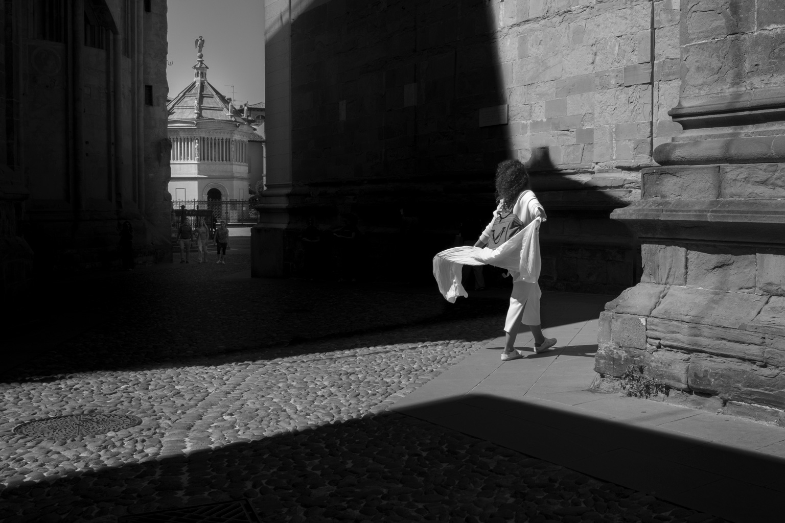 in the light wind
