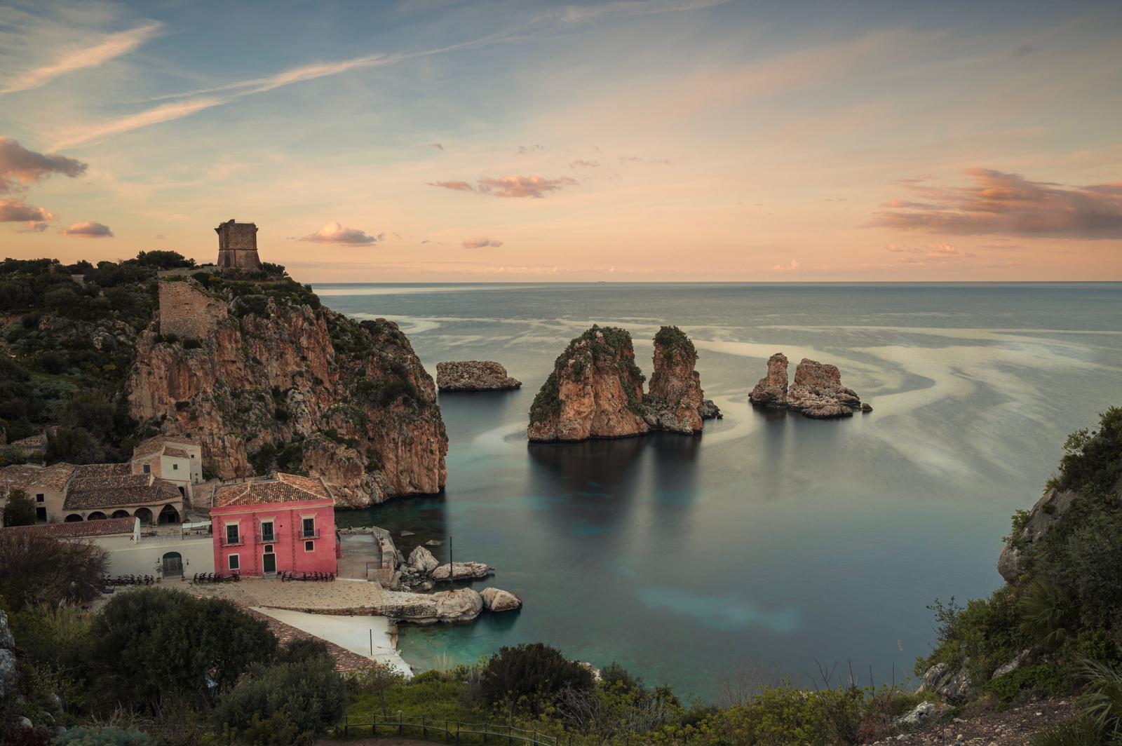 Scopello al tramonto
