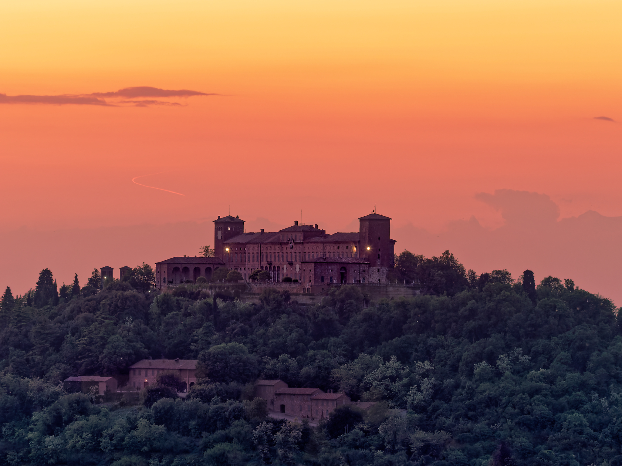 Sunset in Montalto Pavese