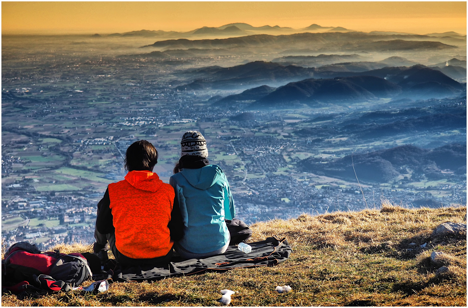 resting on the summit, Monte Novegno