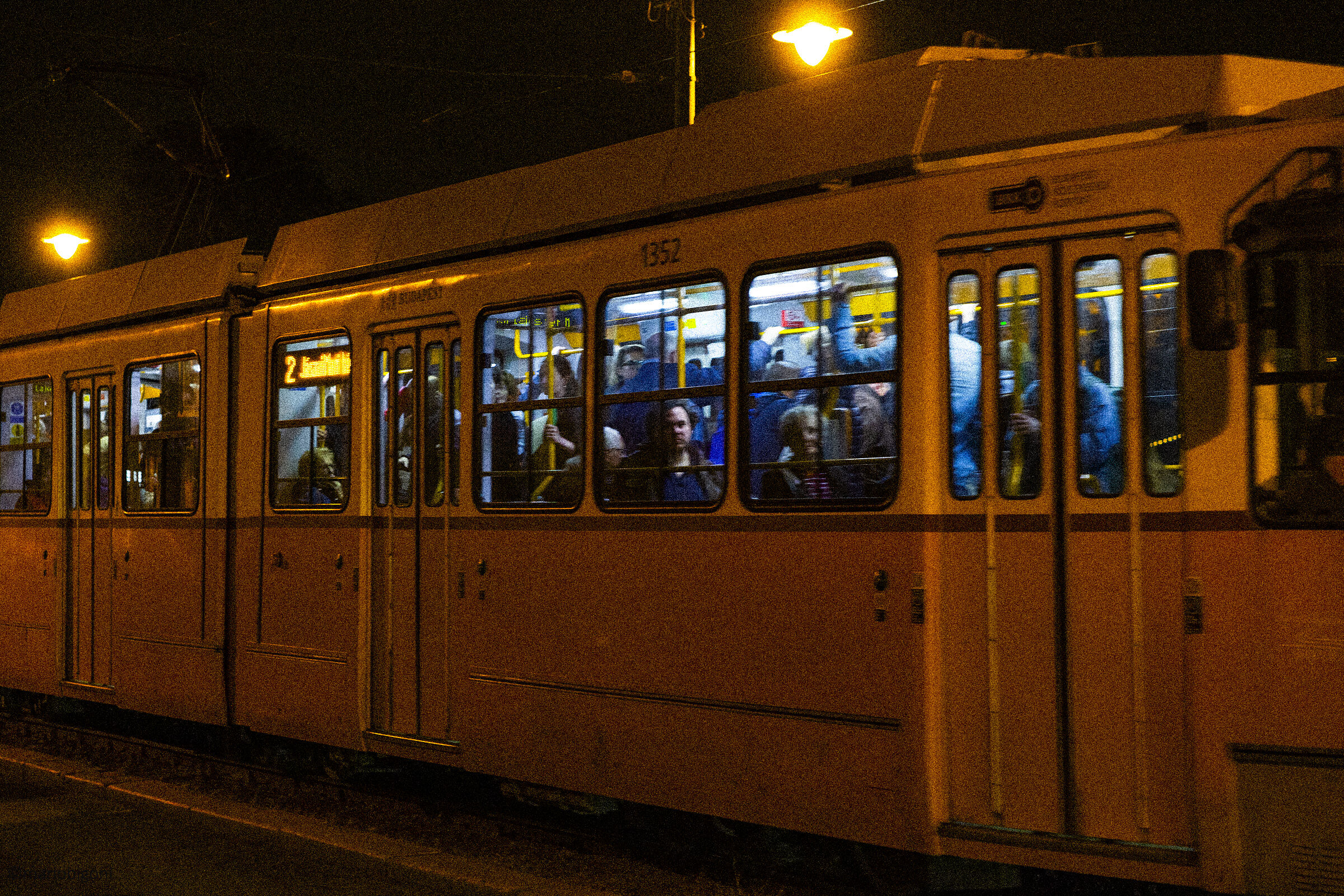 Tram stop, Budapest