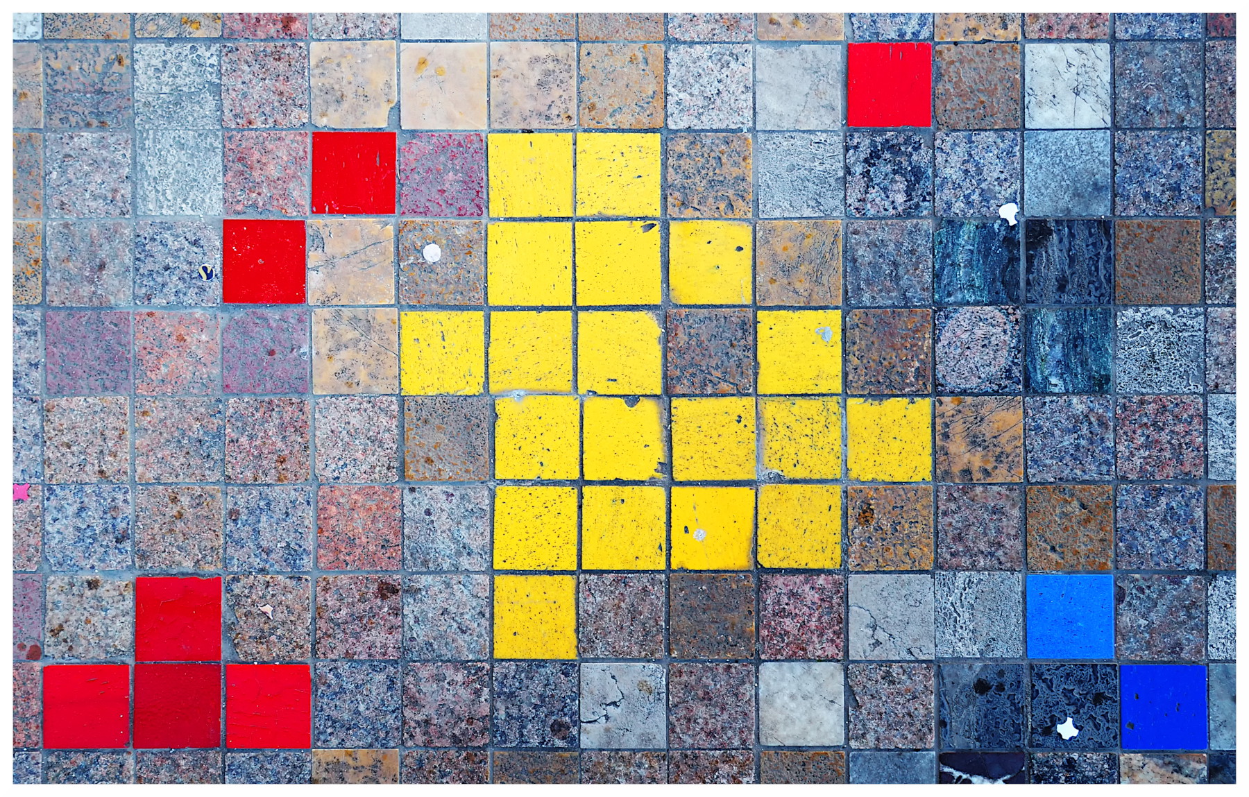 Detail of paving square