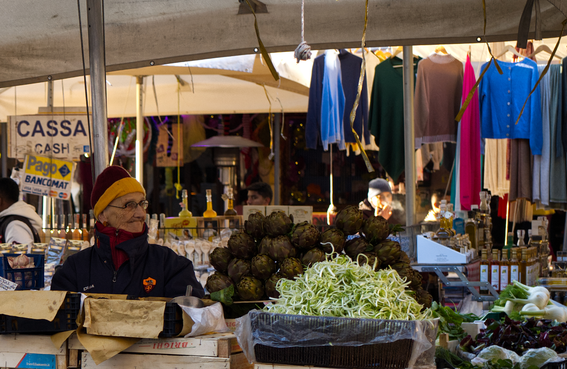 Simboli di Roma, mercato Campo de' Fiori