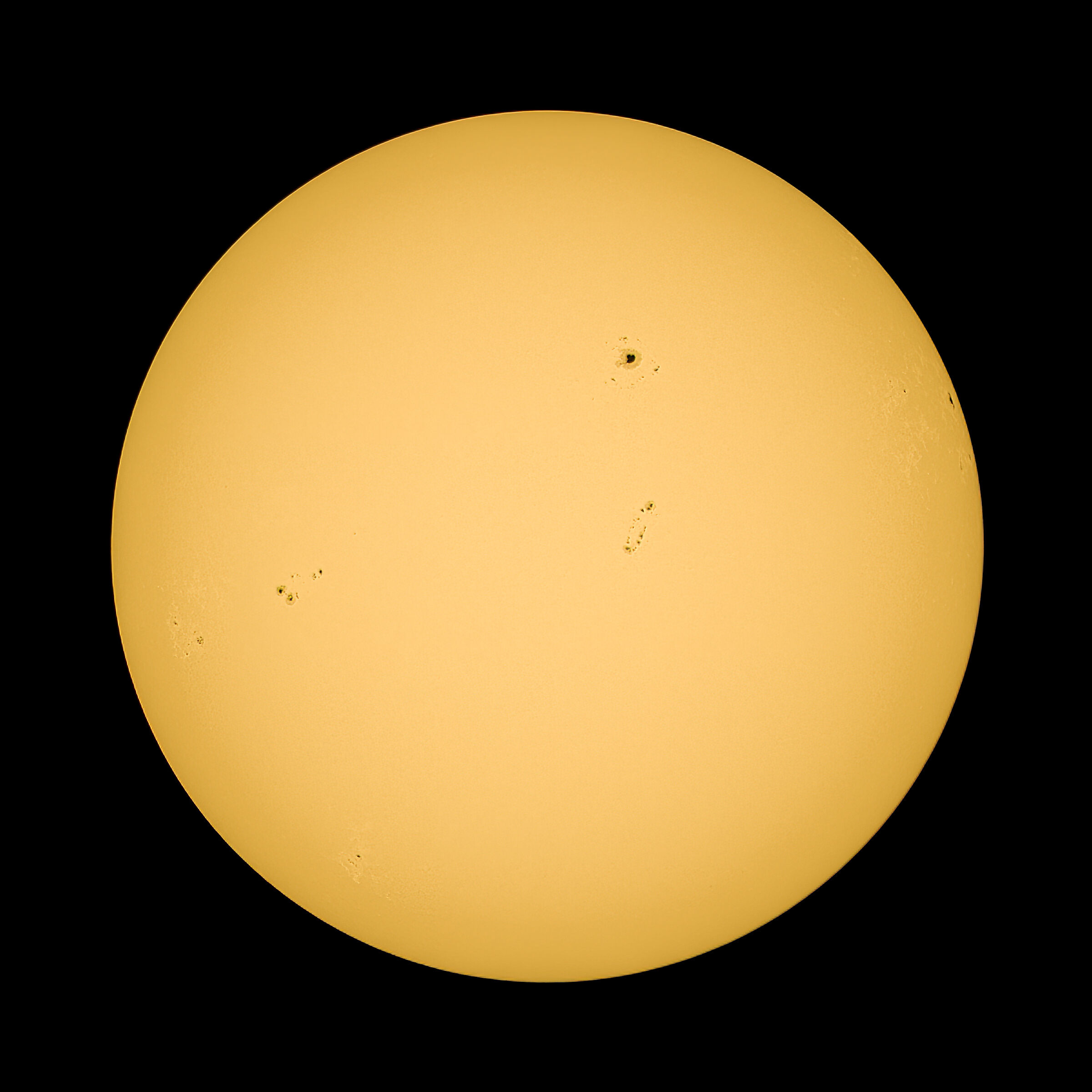 Sun test with Baader filter