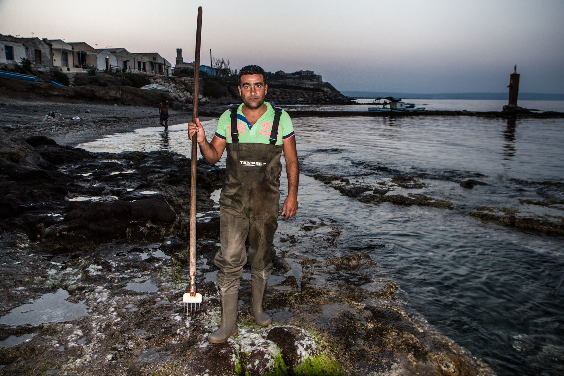 pescatore di polipi. porto palo