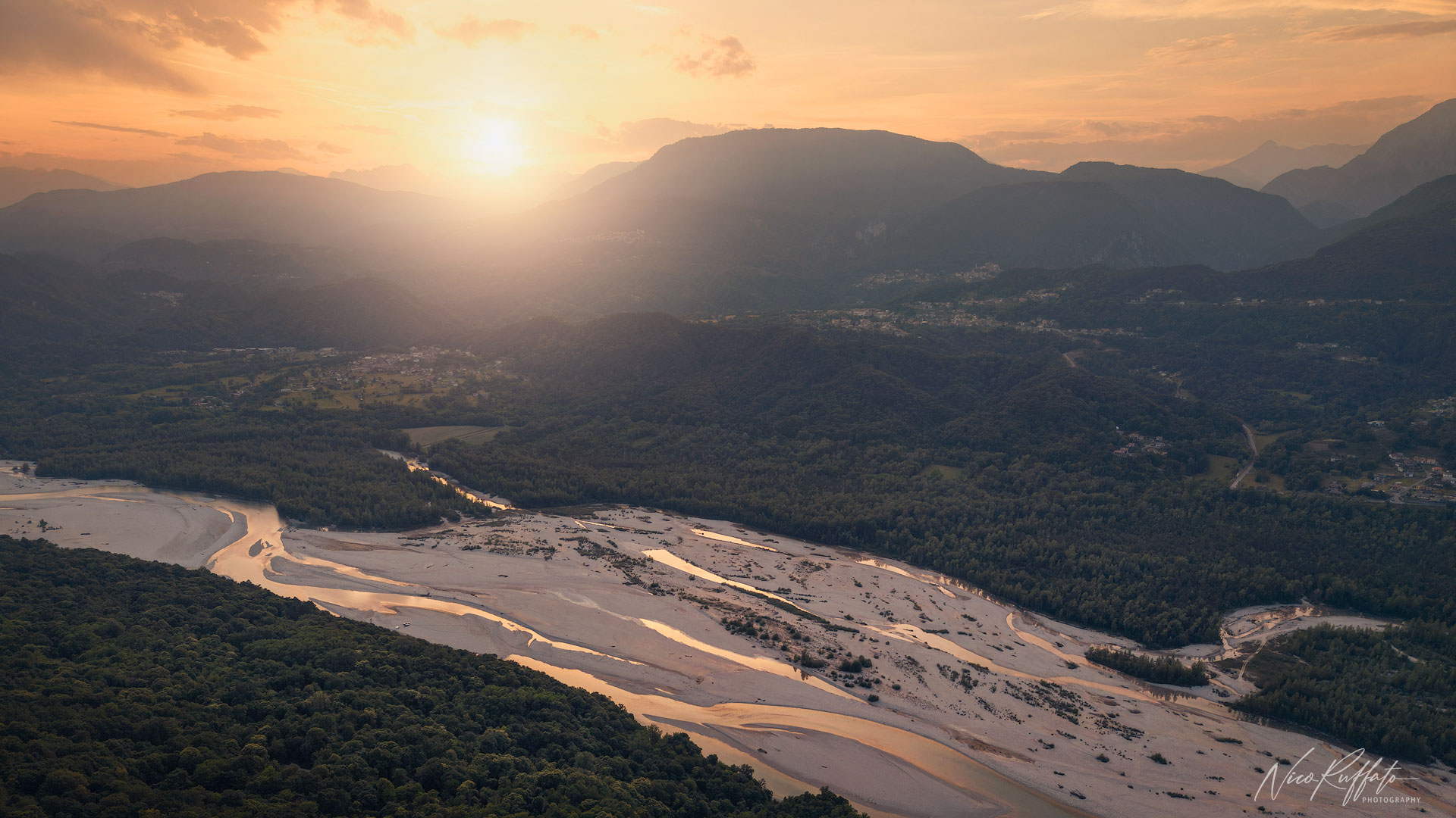 Tagliamento al tramonto