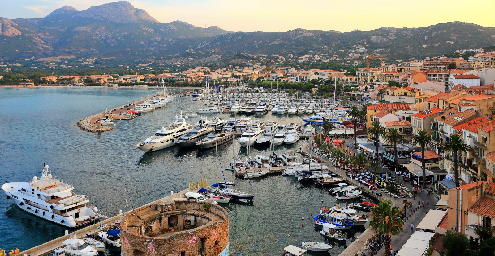 Panorama of the port of Calvi
