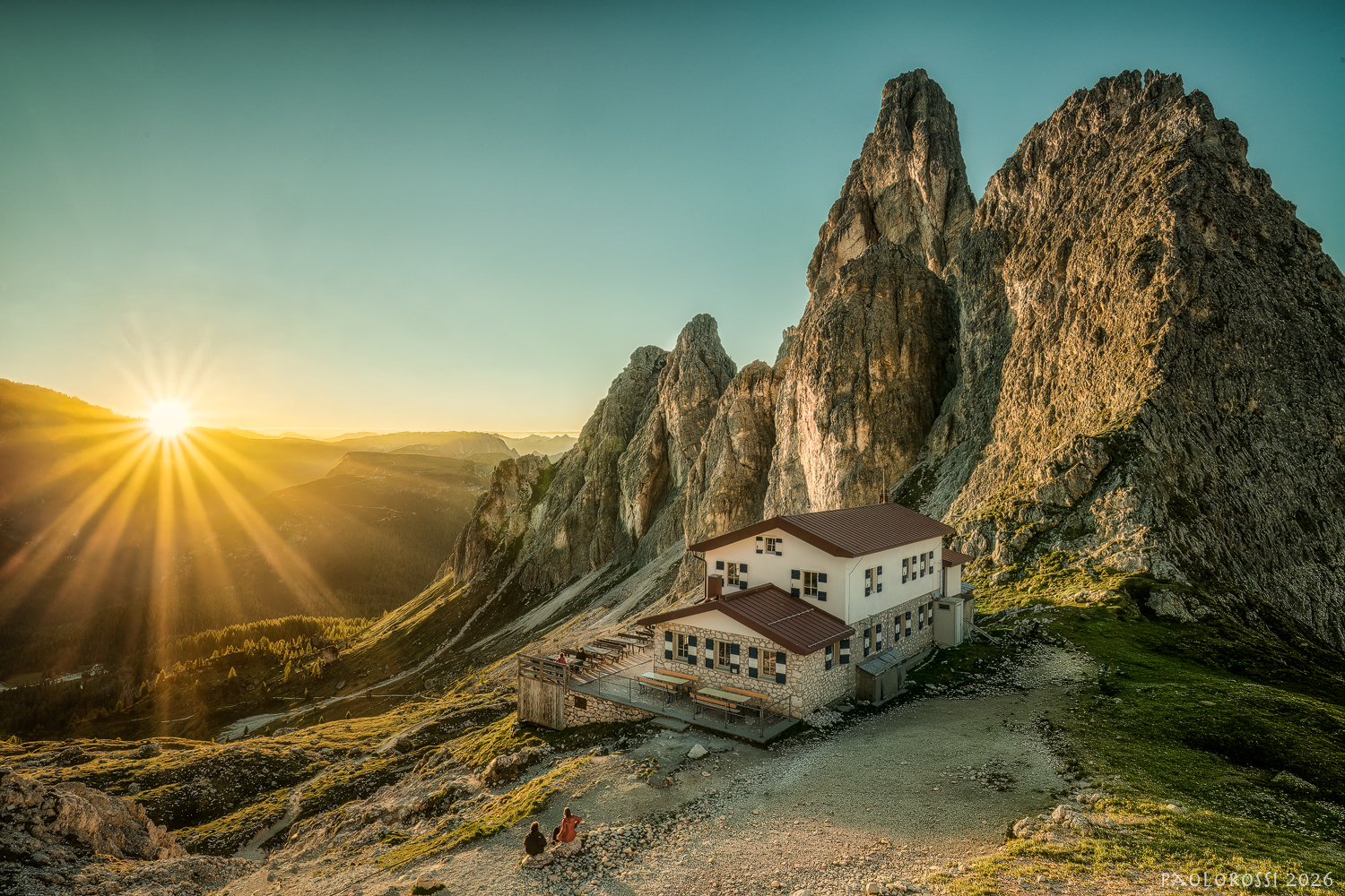Sunset at the three peaks...