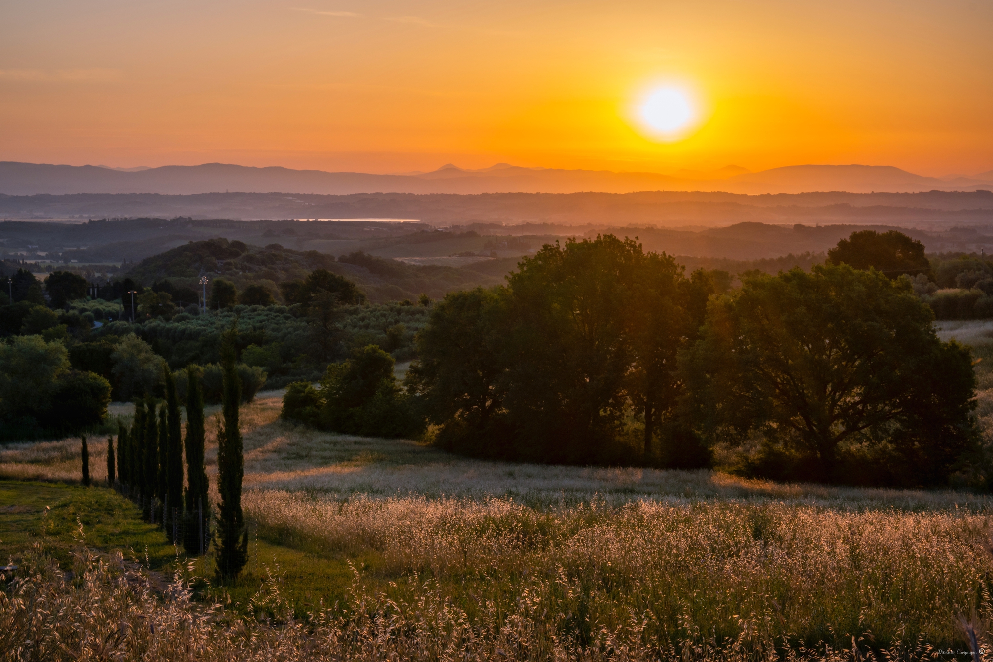 Val d'Orcia all'alba