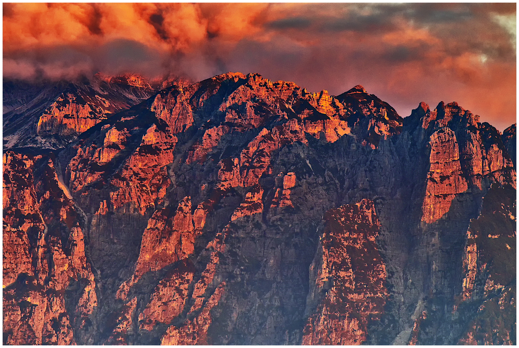 sunrise on Monte Carega