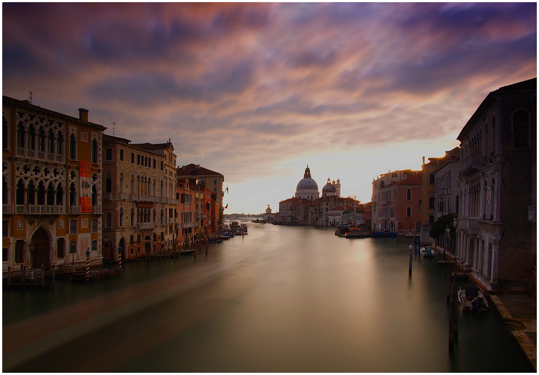 sunrise from the Accademia Bridge