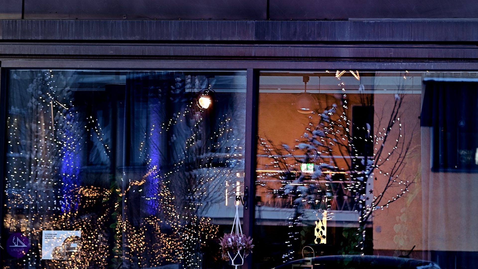 Reflection in the shop window