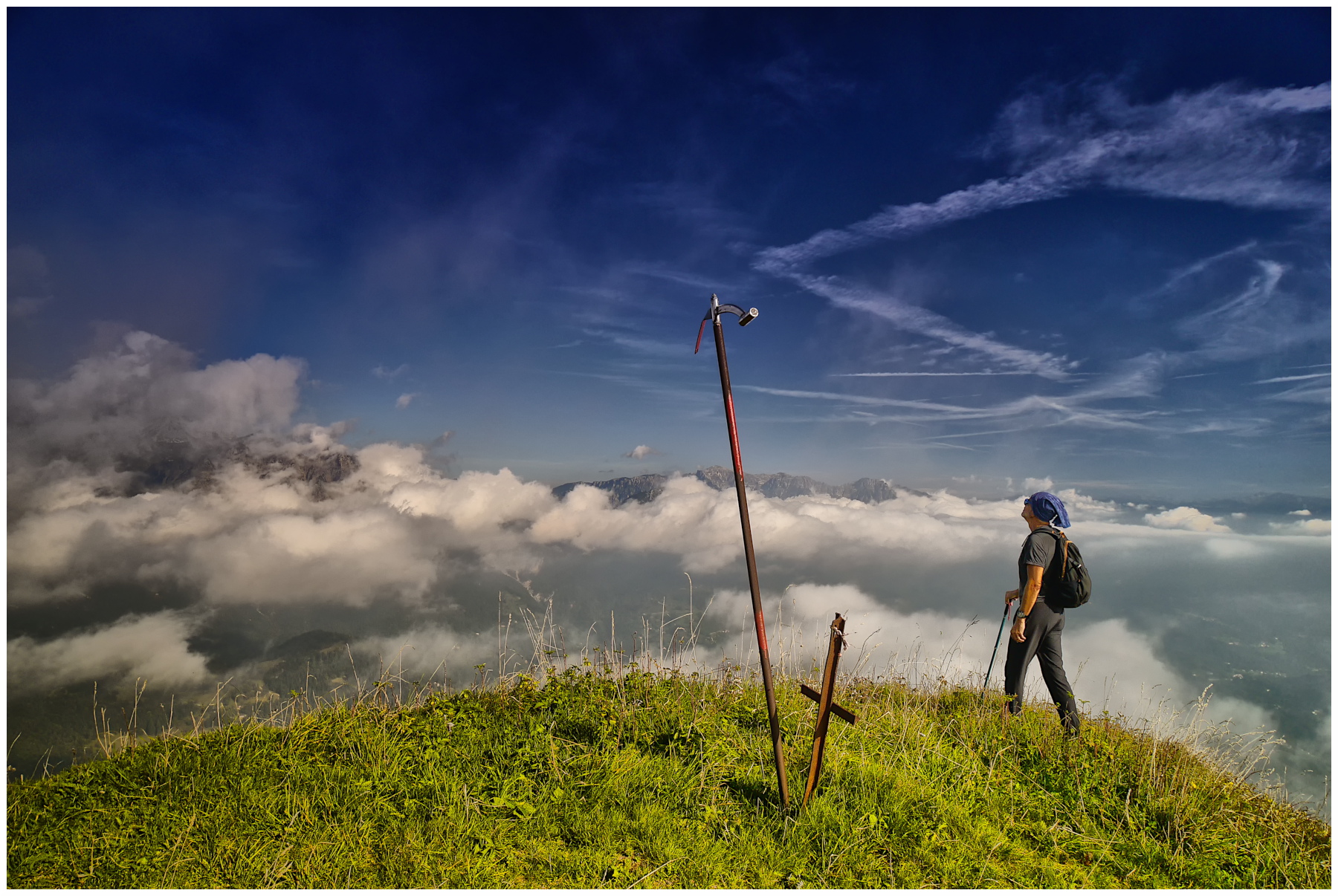 on the top of Campodavanti, self-timer