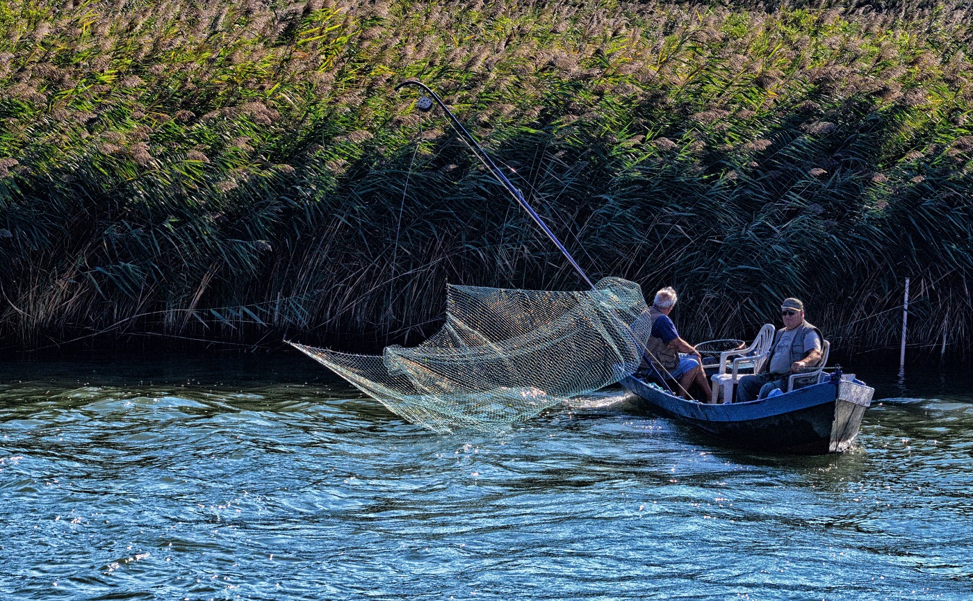 A pesca nel delta del Po