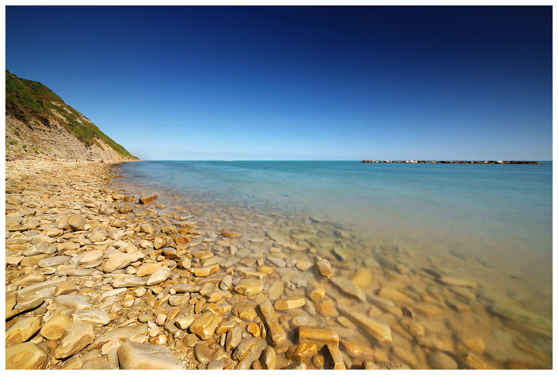 Adriatic beach, Fiorenzuola di Focara, Pesaro