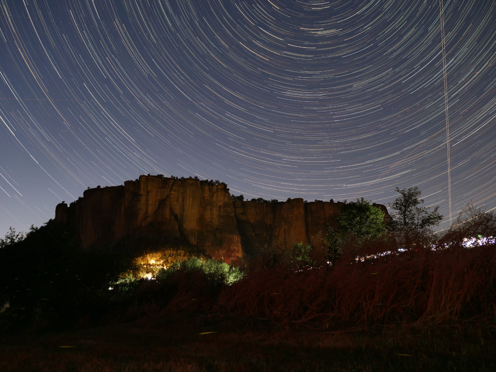 Startrail alla Pietra di Bismantova