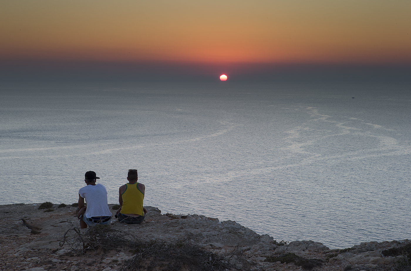 Tramonto all'albero sole (Lampedusa)