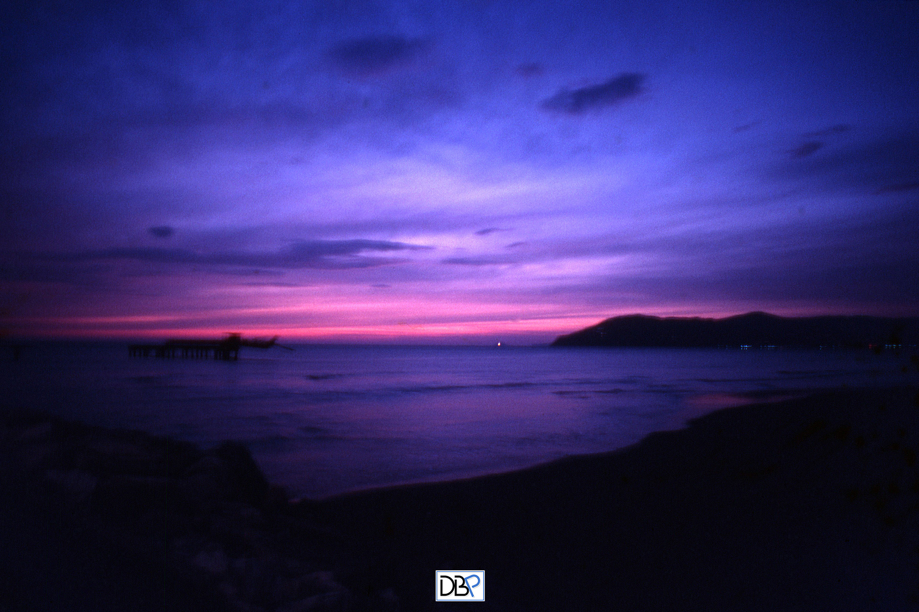 Tramonto sul mare