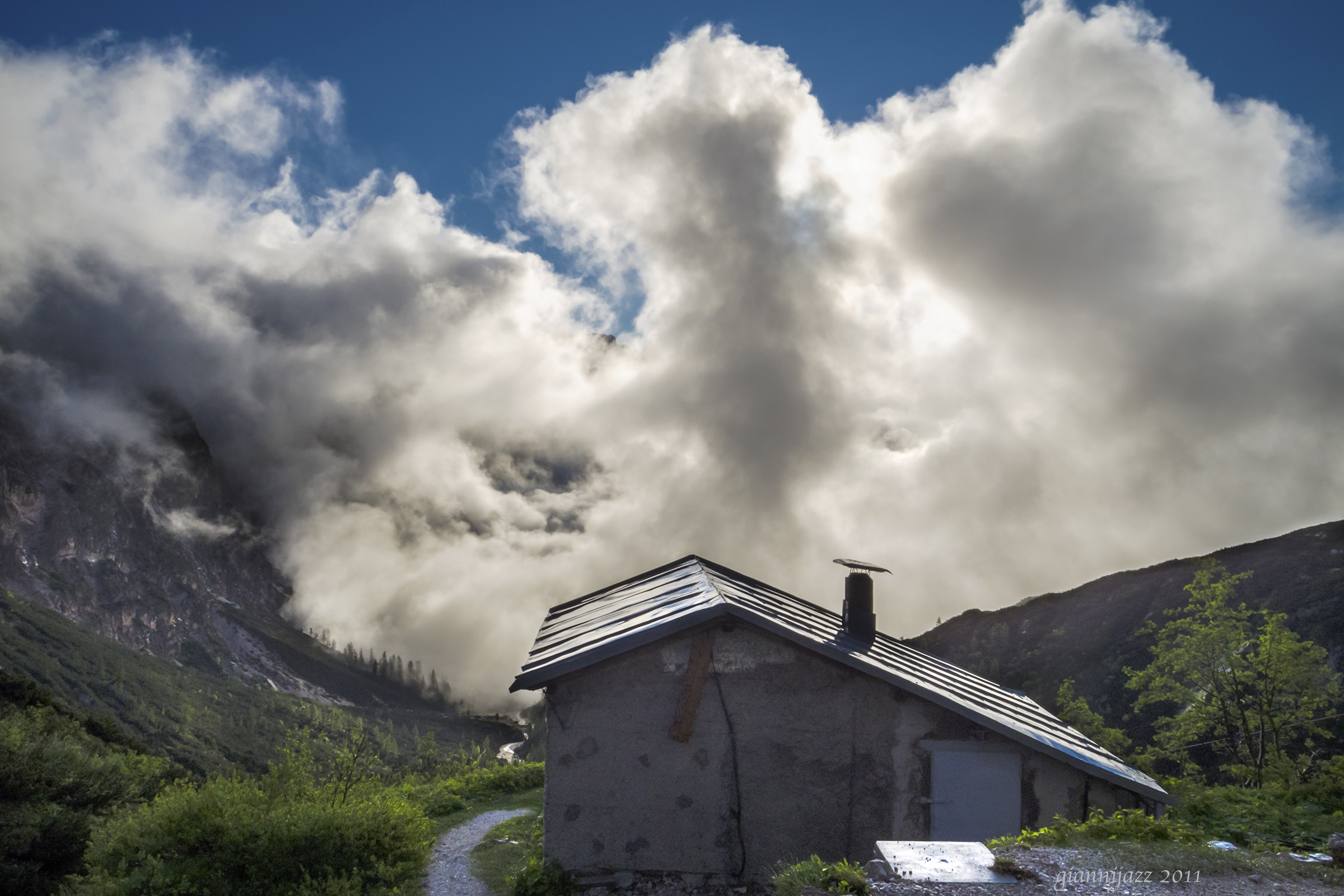 Nuvole in val d'Oten.