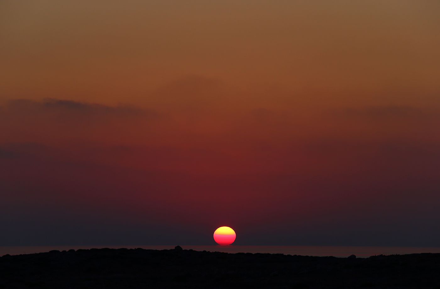 Quando il sole tocca il mare