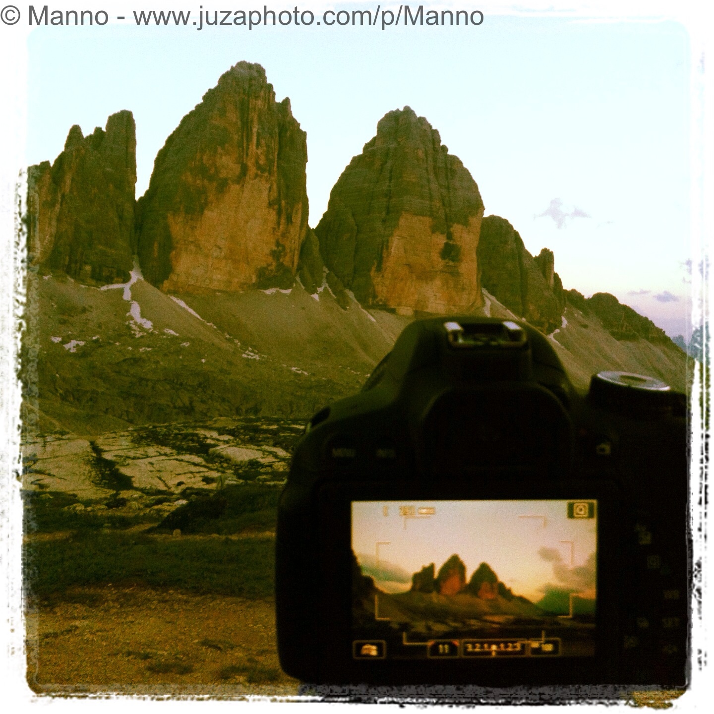 Tre Cime viste dalla 650