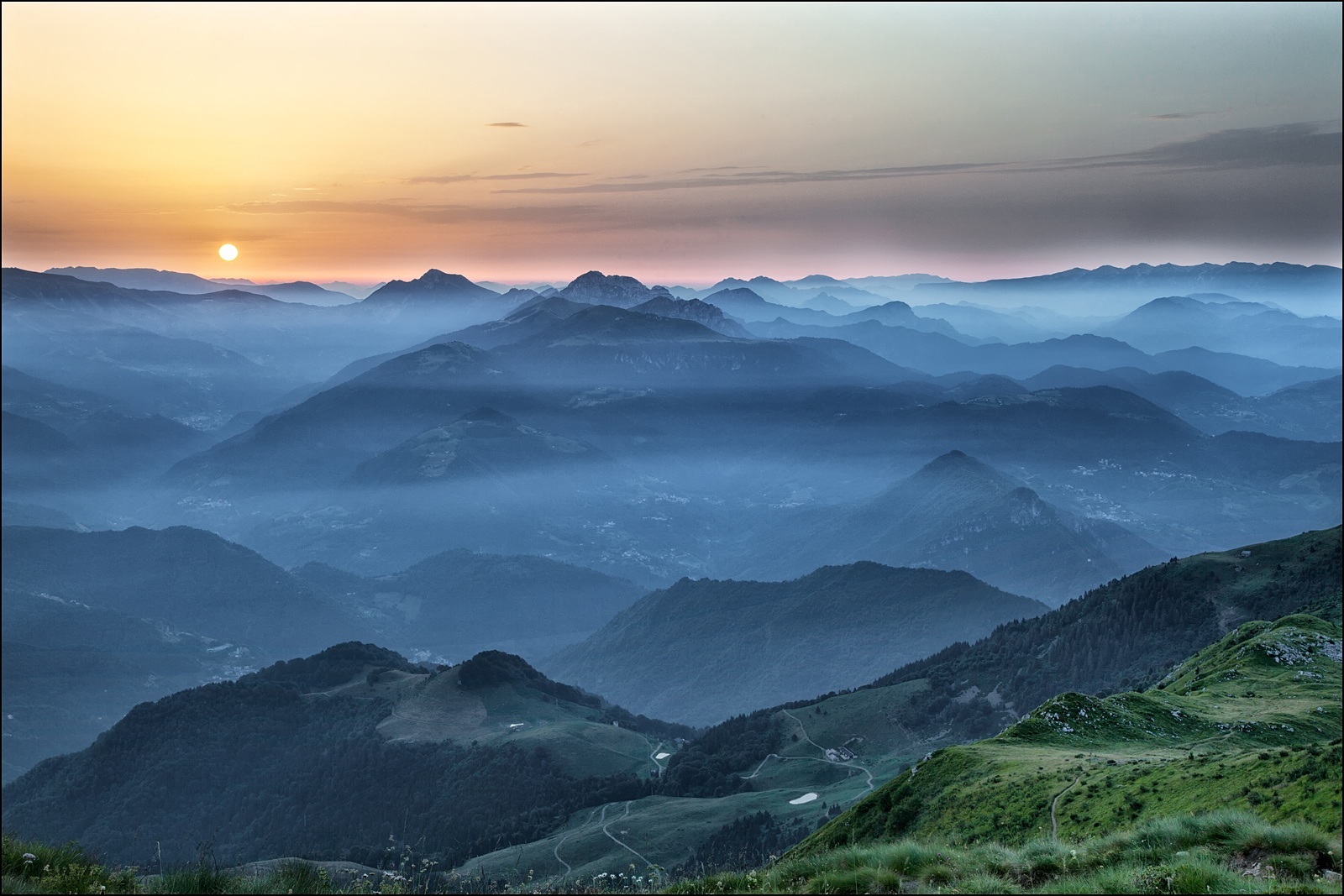 Alba sul monte Guglielmo