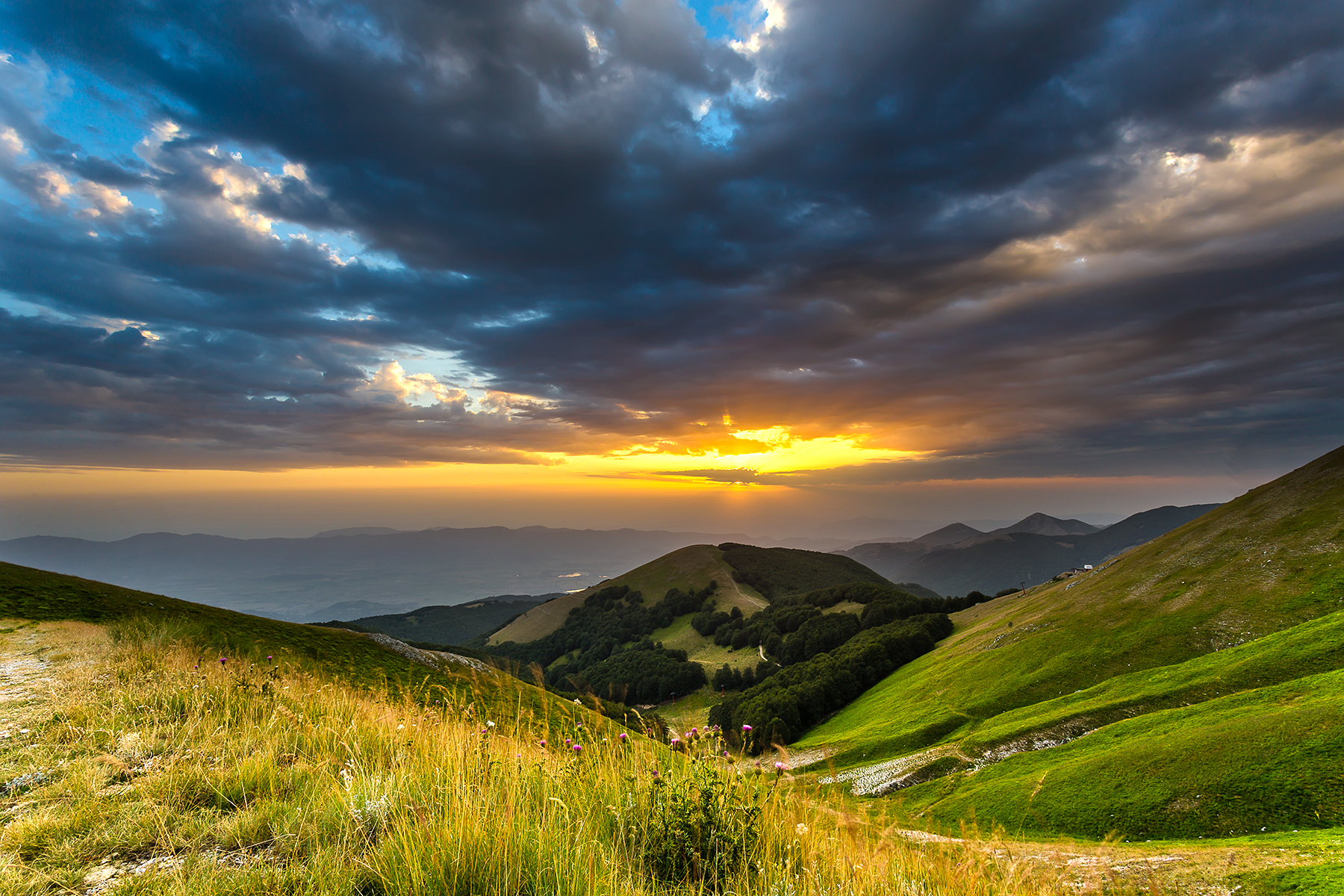 Terminillo, tramonto in quota