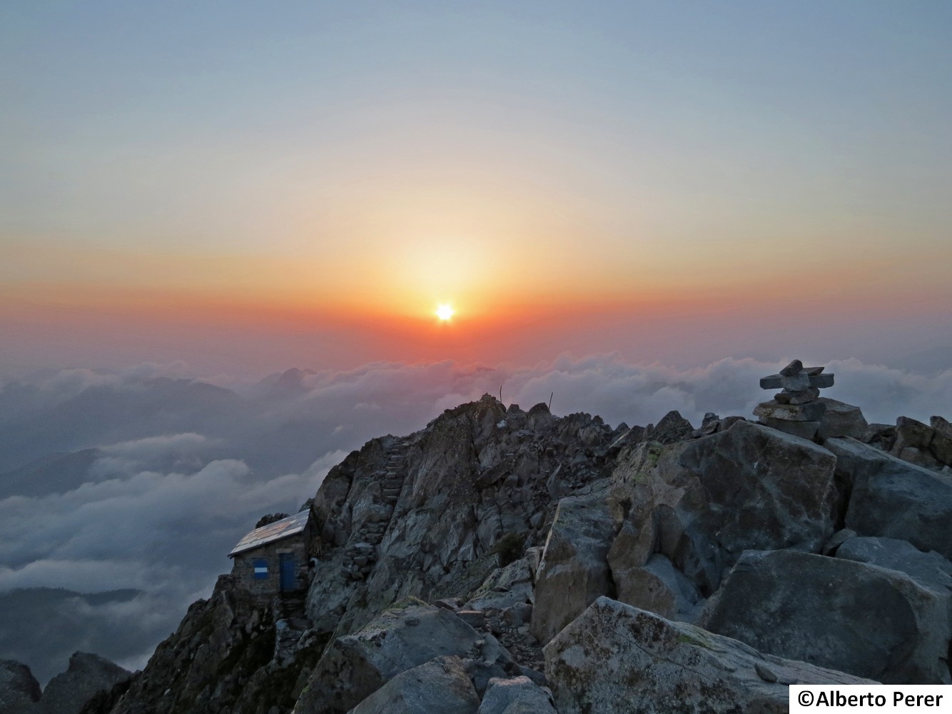 Tramonto da Cima d'Asta