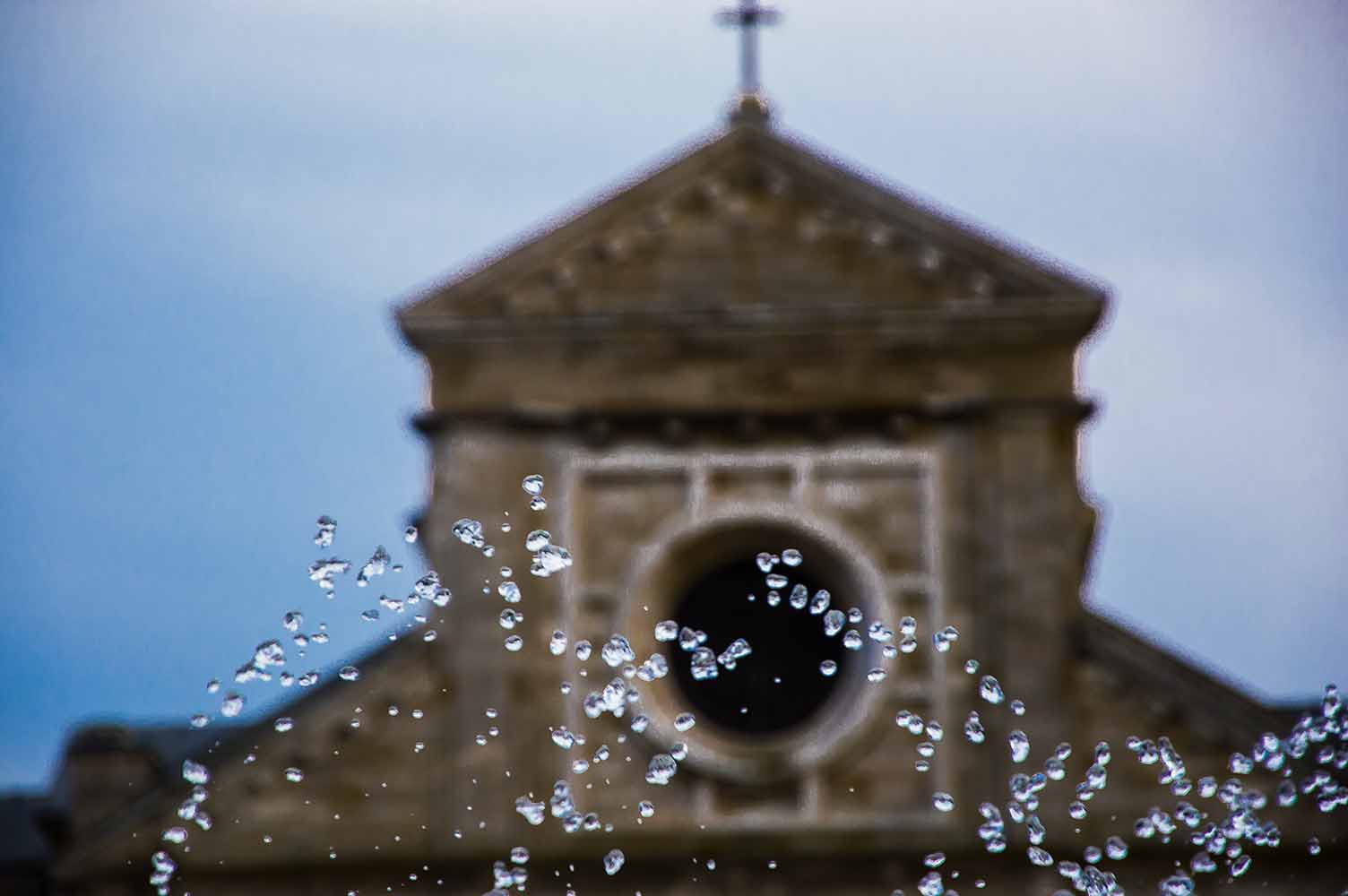 schizzi della fontana di piazza di Avezzano