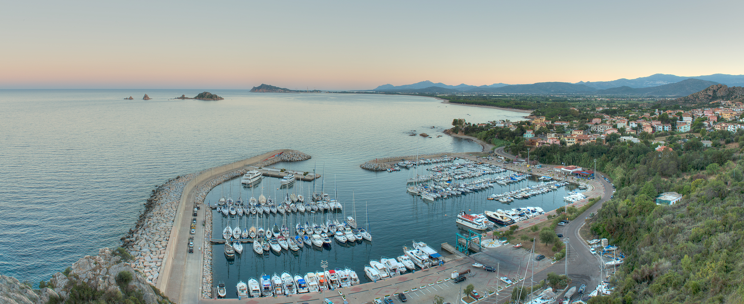 panoramic harbor Santa Maria Navarrese