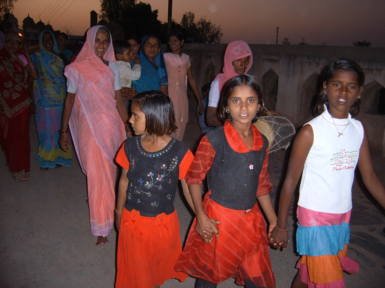 Procession after sunset