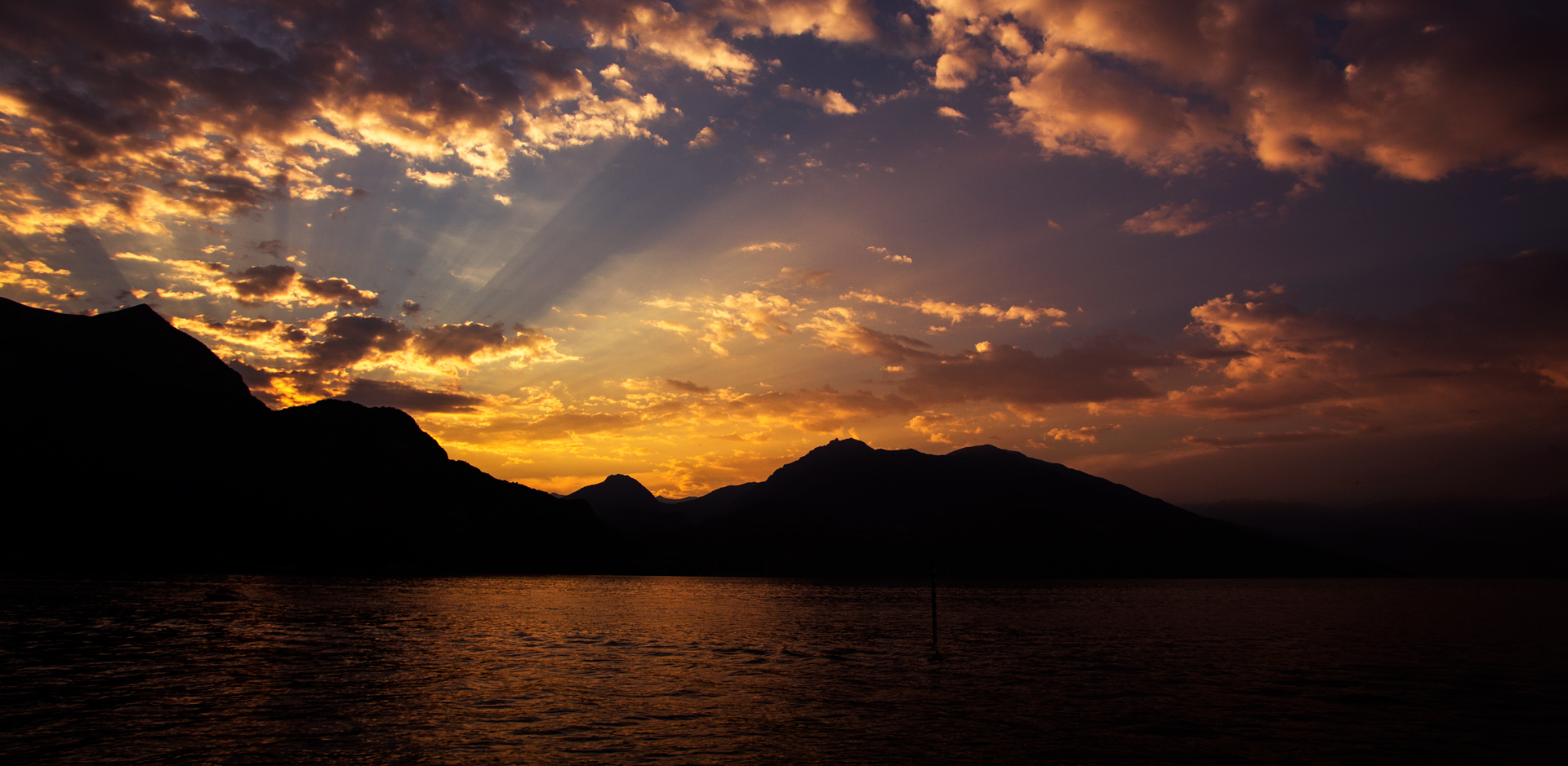 Bellagio, ultimi minuti di sole