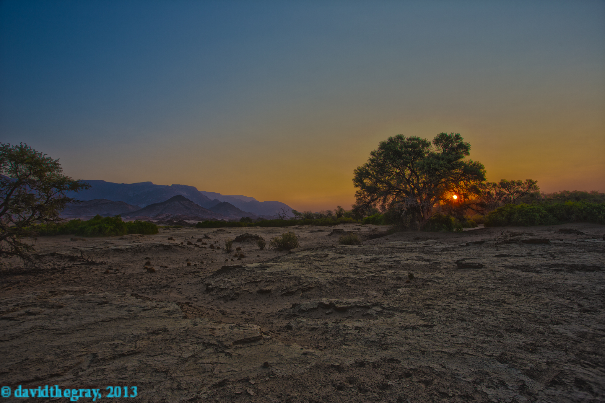 Sunset in Damaraland