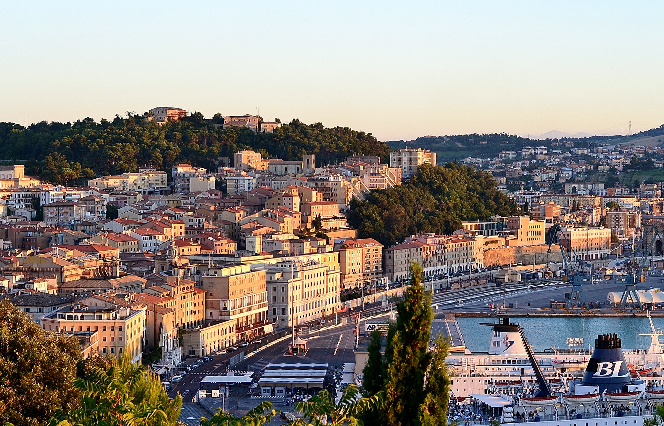 Ancona at sunset