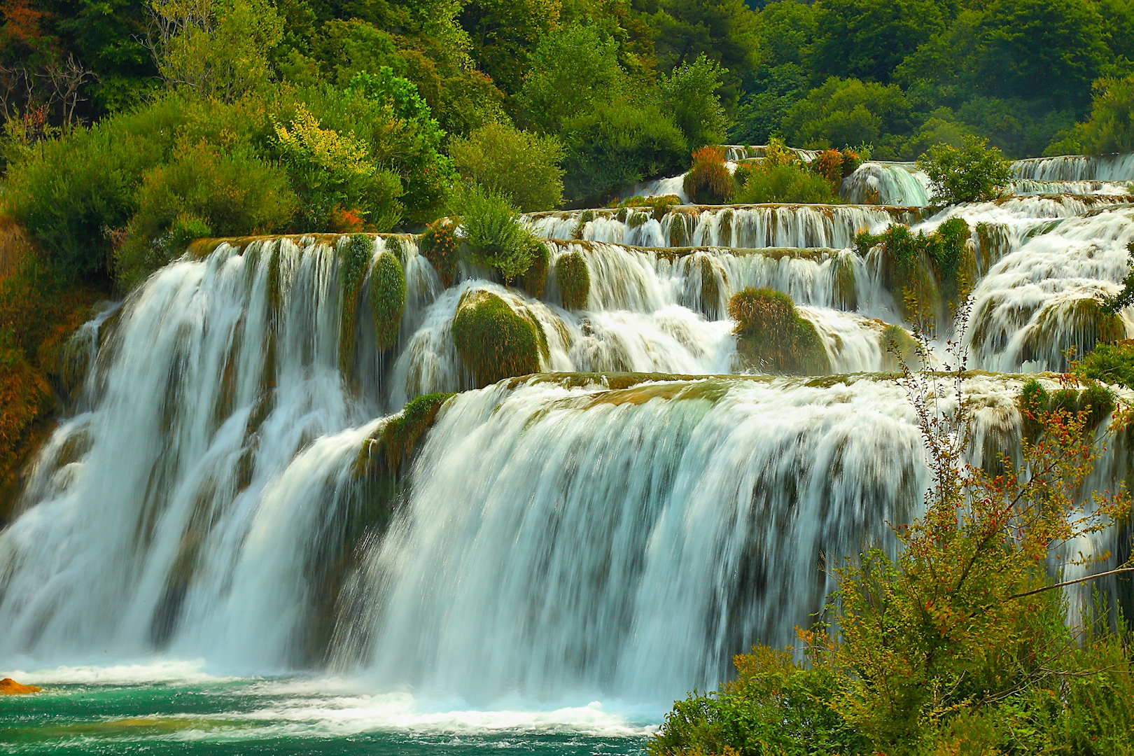 Waterfalls on the river Krka