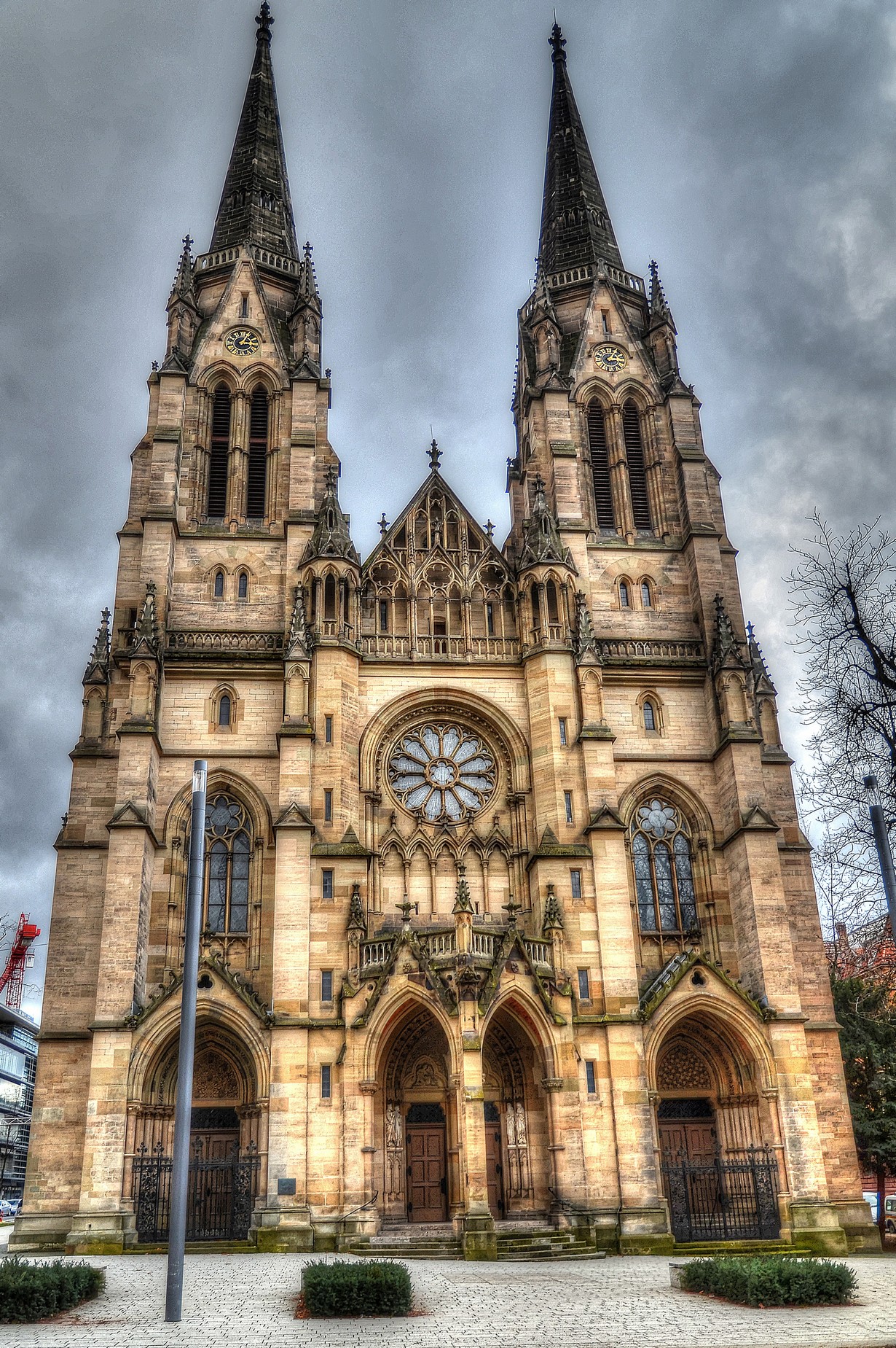 facade church in stuttgart