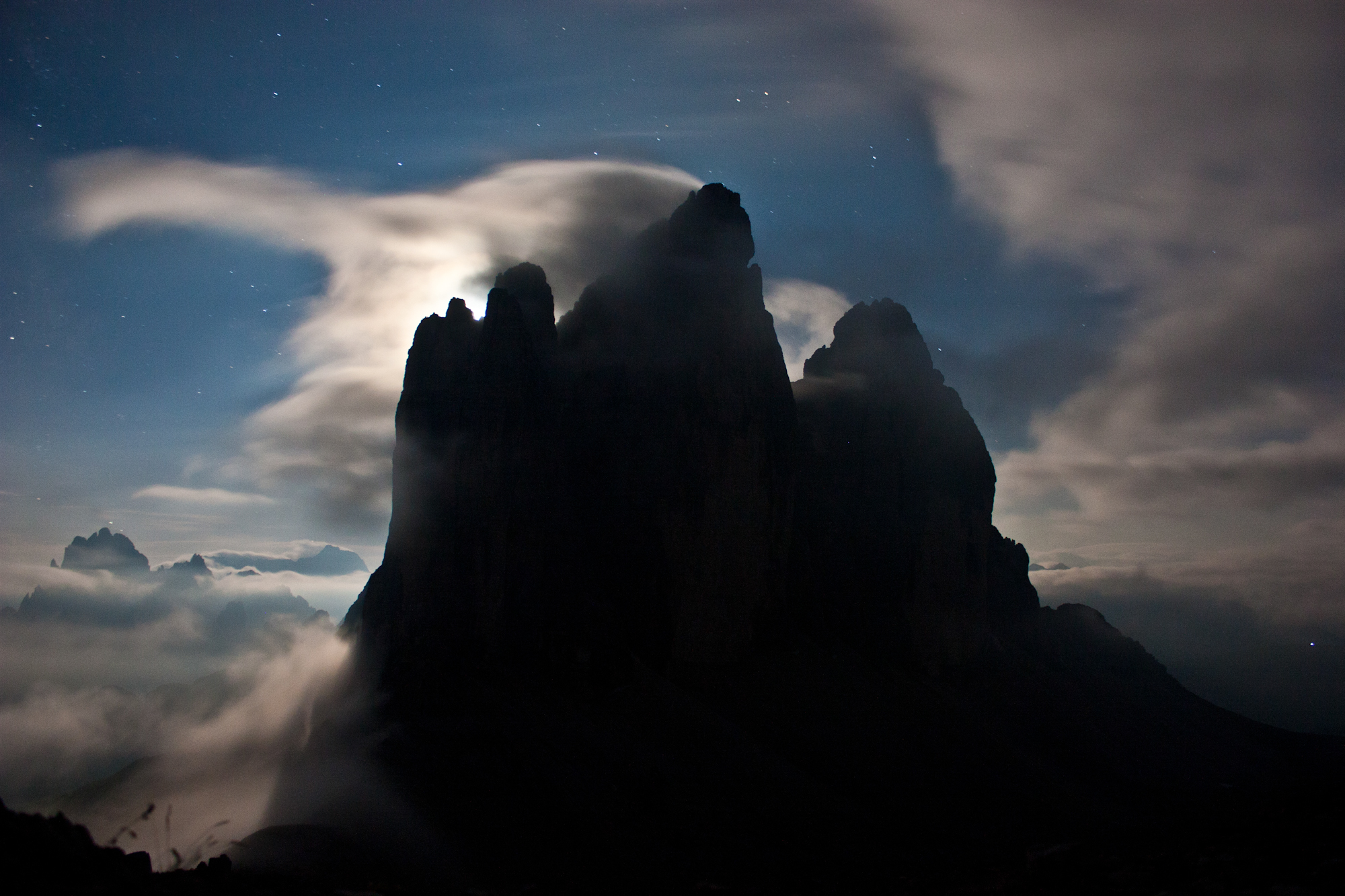 Tre Cime di notte