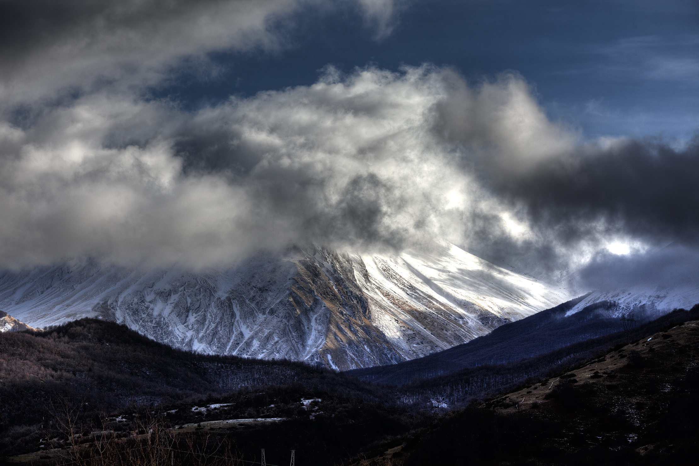 Threatening clouds .....