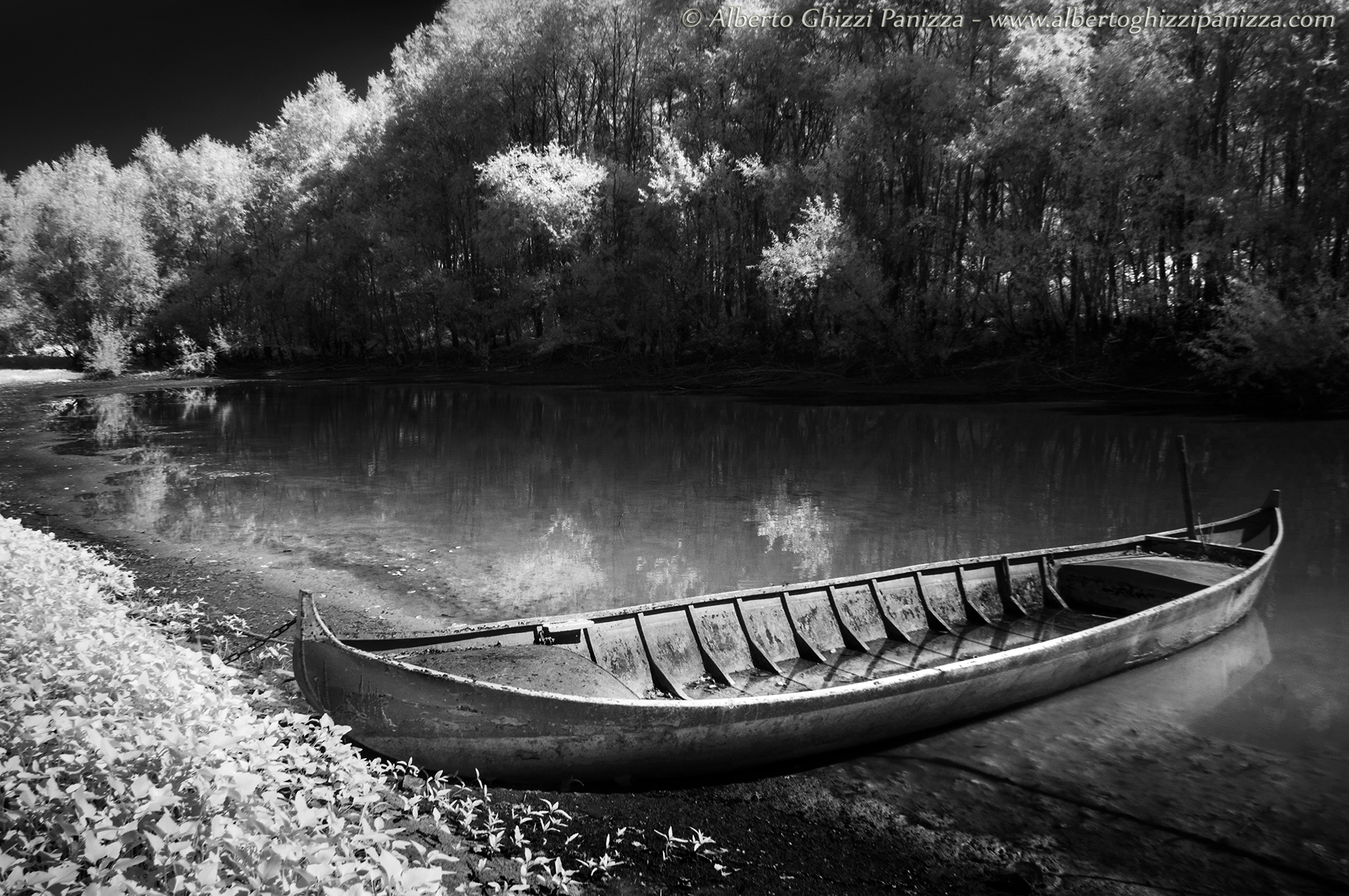 Boat in the flood plain