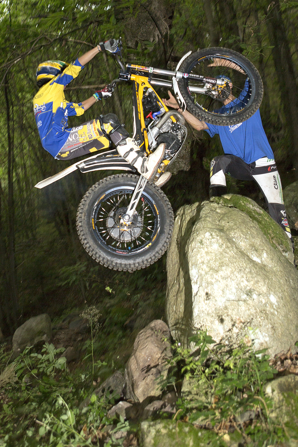 Carlo Alberto Rabino in allenamento a Roure