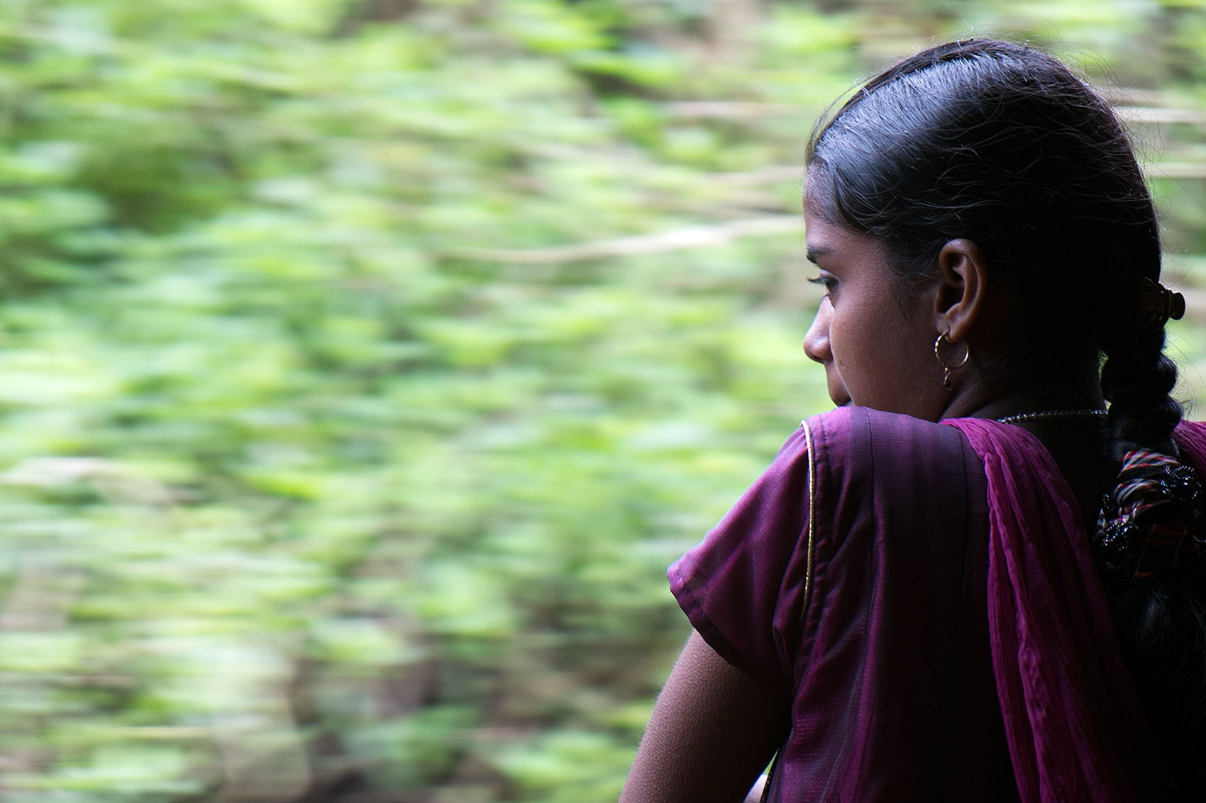 On the train in Sri Lanka ....
